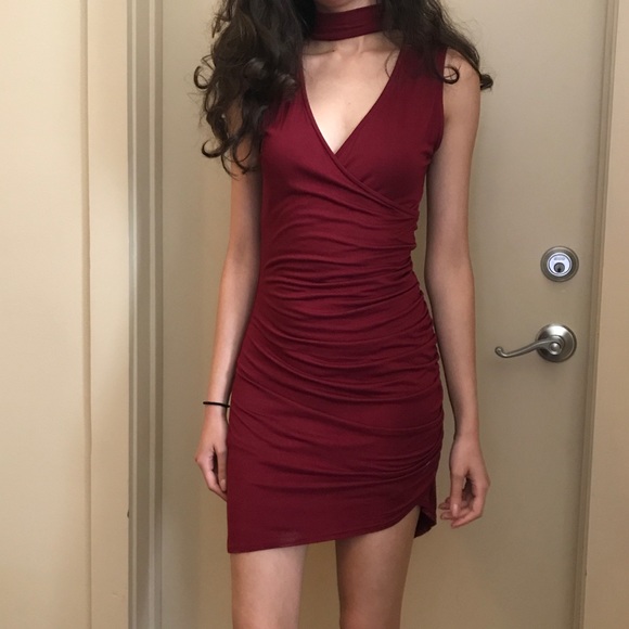 pretty little thing choker dress